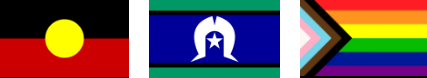 First nations and rainbow pride flags